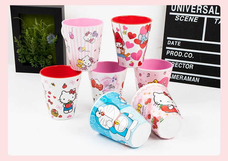 Two-Color Handle Cup Hello kitty  Porcelain mug.
