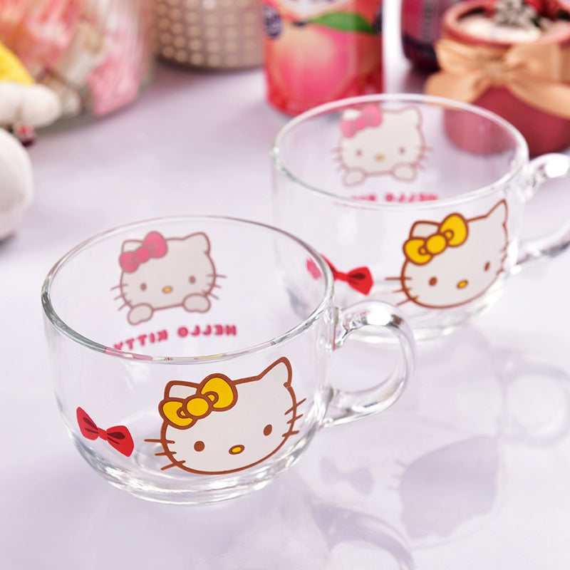 K-style  Hello Kitty Creative  Glass CupTea Cup