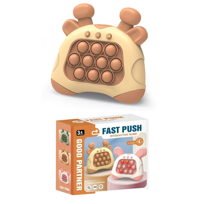 Light Up Pop It Bubble Puzzle Game Machine Quick Push Toys