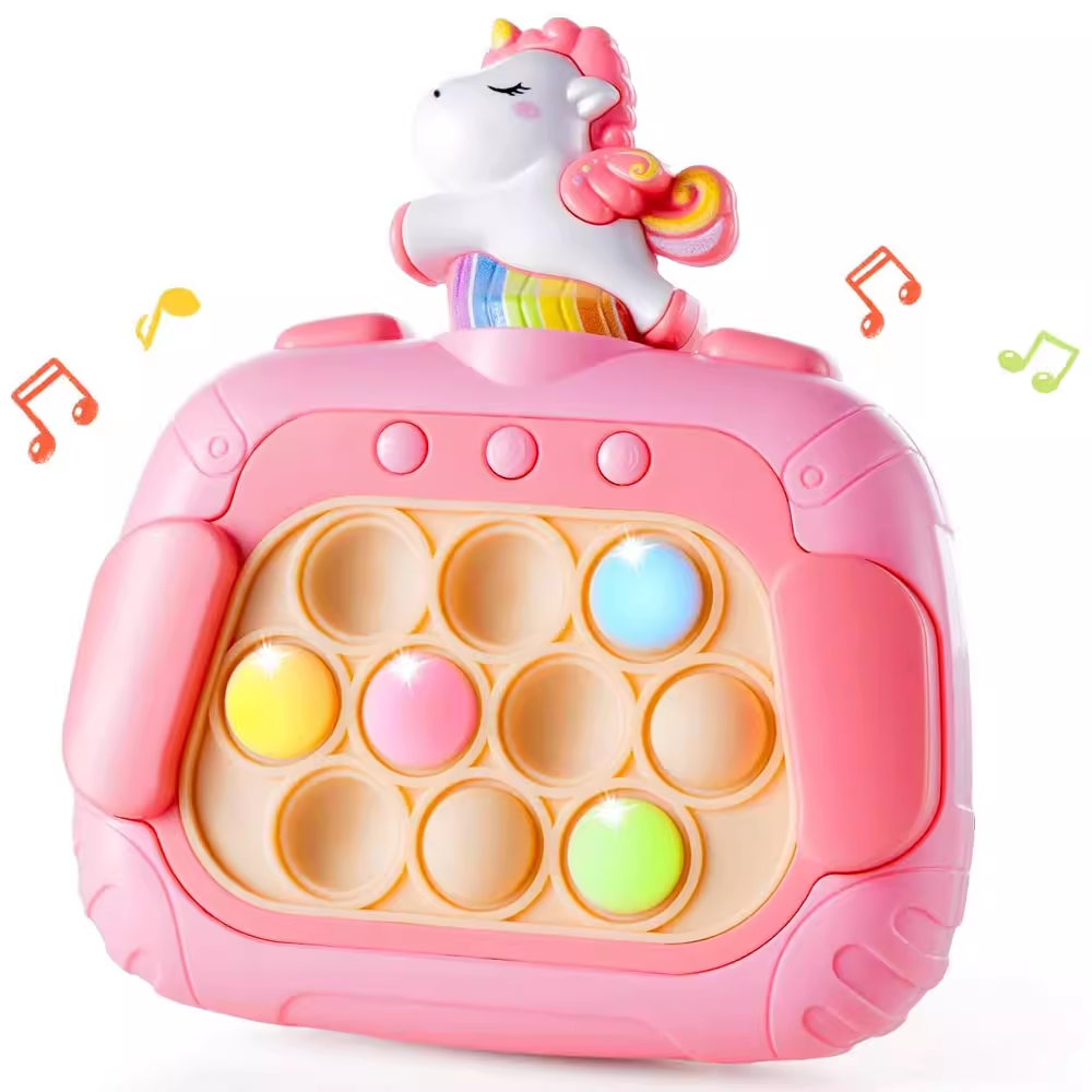Light Up Pop It Bubble Puzzle Game Machine Quick Push Toys