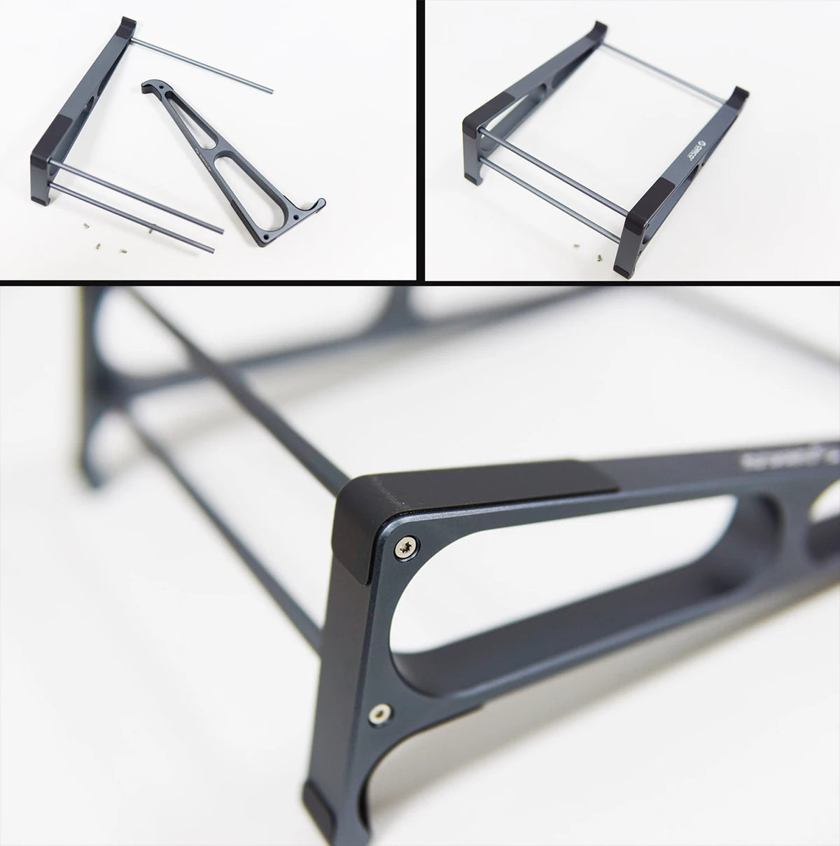 ORICO Laptop Vertical Stand Aluminium Fordable Tablet Holder 2-in-1 Stand Support Detachable for 10-17.4 inch PC Macbook Stand