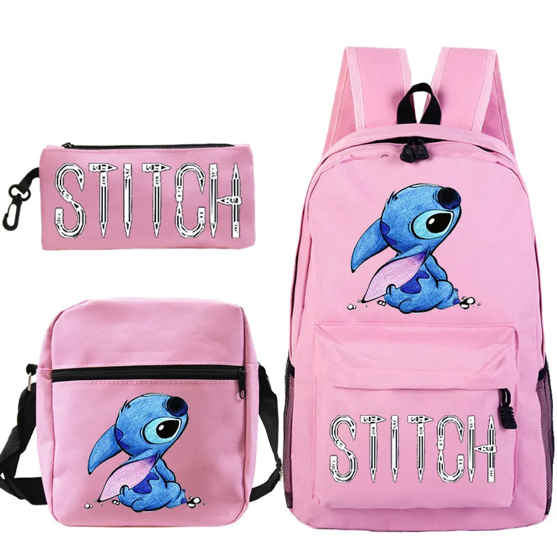 Stitch Kids Backpack Pencil  Shoulder Bag