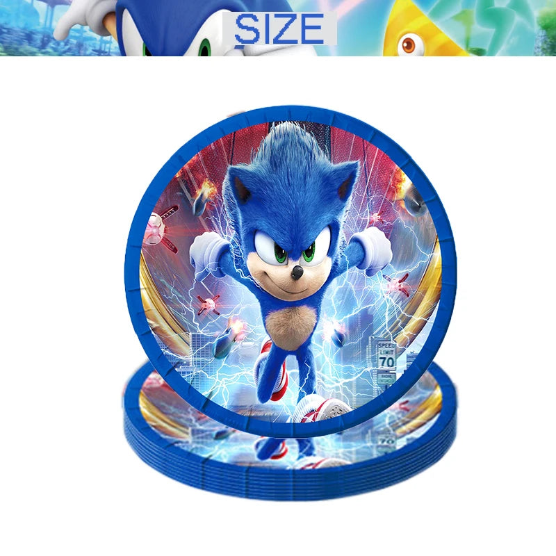 Kit Sonic Party Supplies Boys Birthday Party.