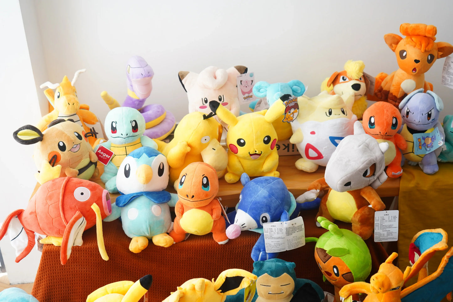 Pokemon Series Gengar Plush Dolls Cute Pikachu Peluche Charmander Squirtle Bulbasaur Eevee Snorlax Stuffed Toys Gifts For Kids