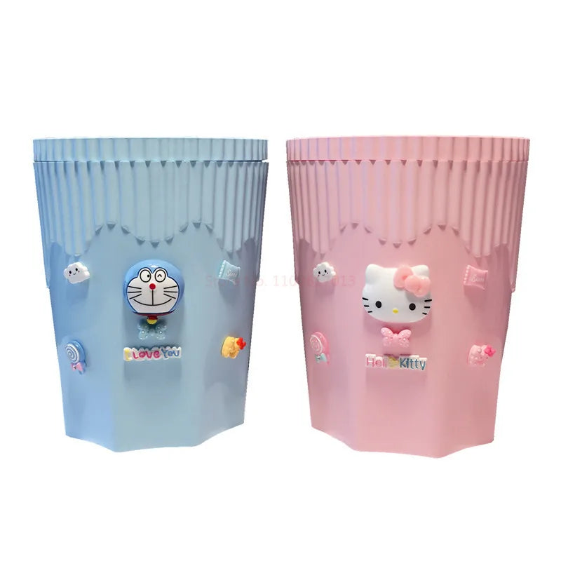 Sanrio Hello Kitty Garbage Wastebasket Plastic