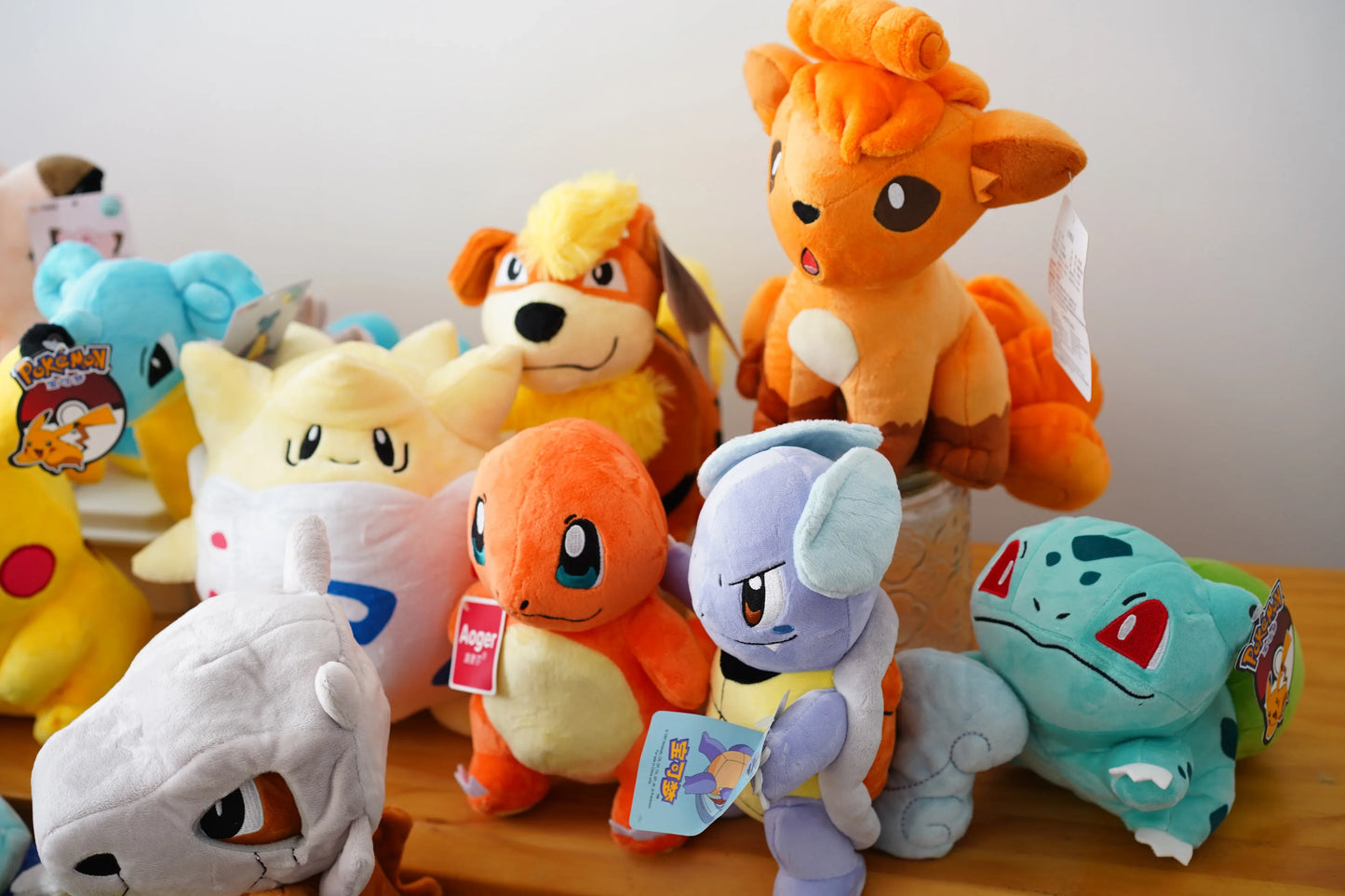 Pokemon Series Gengar Plush Dolls Cute Pikachu Peluche Charmander Squirtle Bulbasaur Eevee Snorlax Stuffed Toys Gifts For Kids