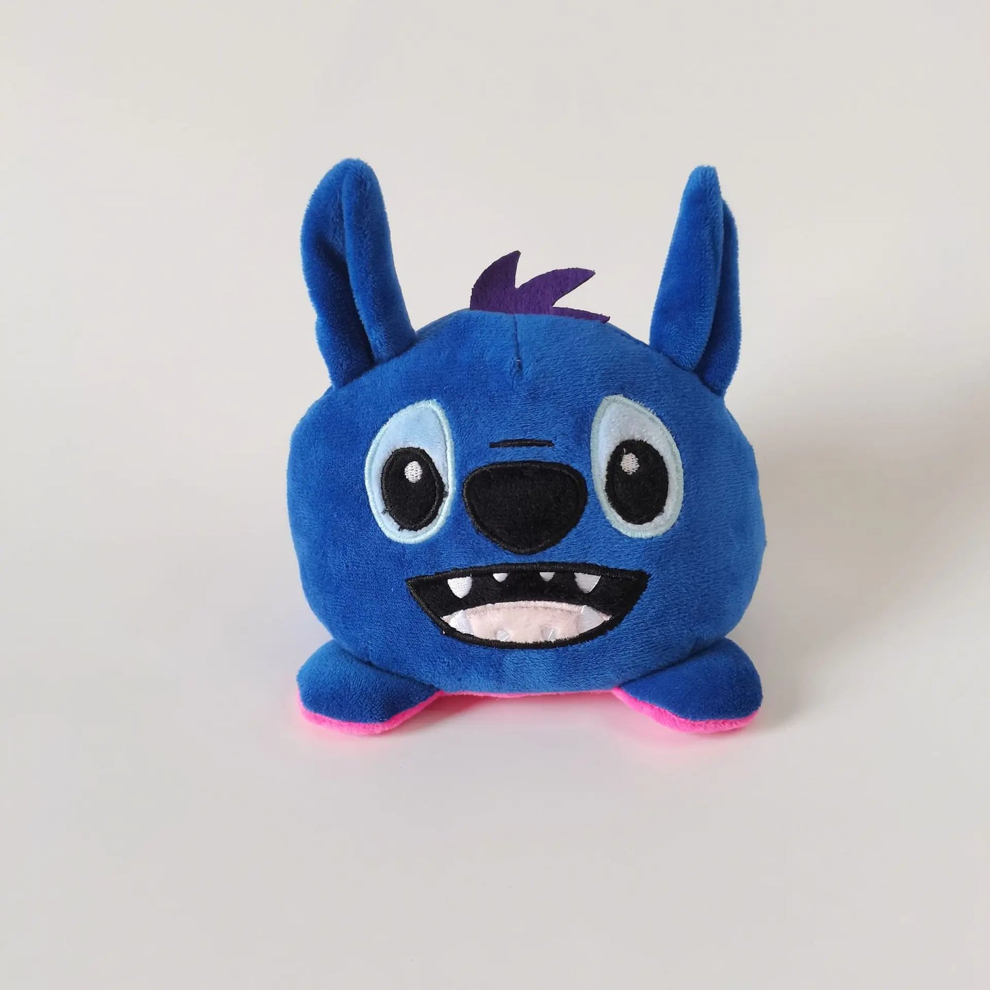 Disney Baby Yoda Stitch Plush Toy Cartoon Double-sided Flip Reversible Stuffed Figure Doll Kawaii Cute Toys Kids Gift