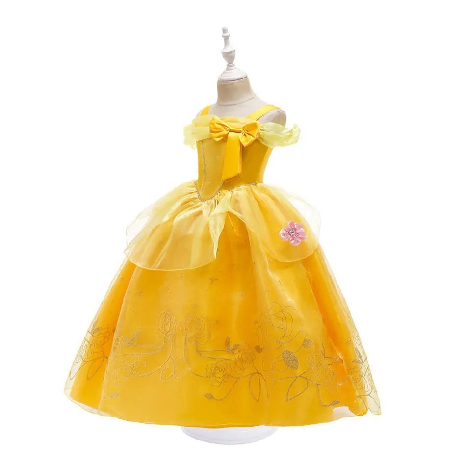 Disney Belle Dress Children Princess Costume