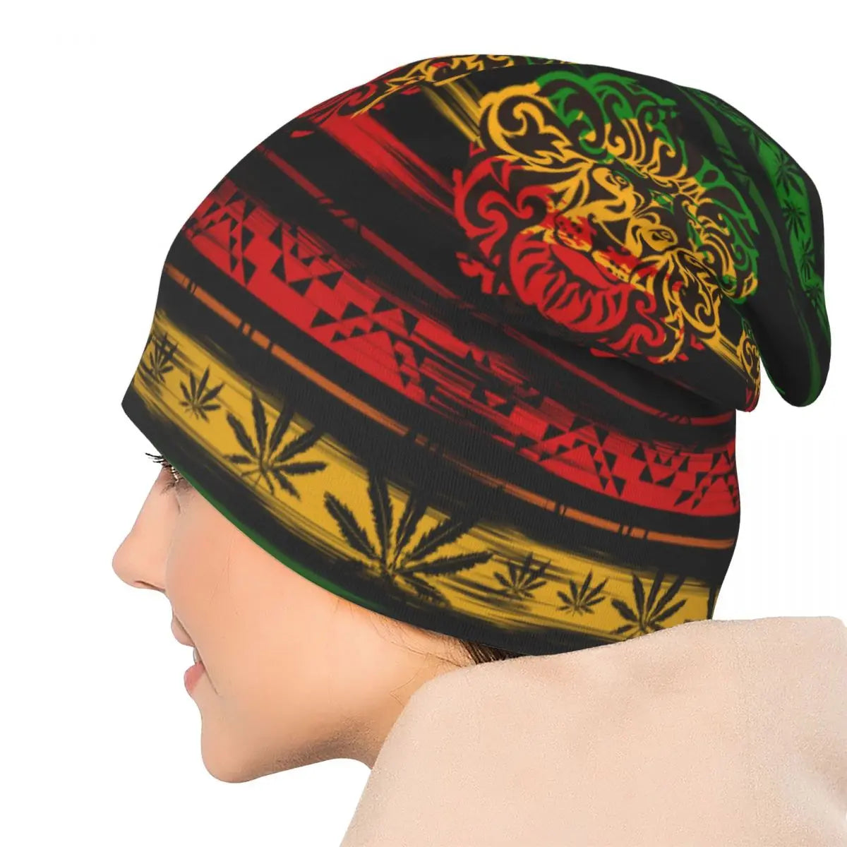 420 Reggae Rasta Lion Cannabis Beanies