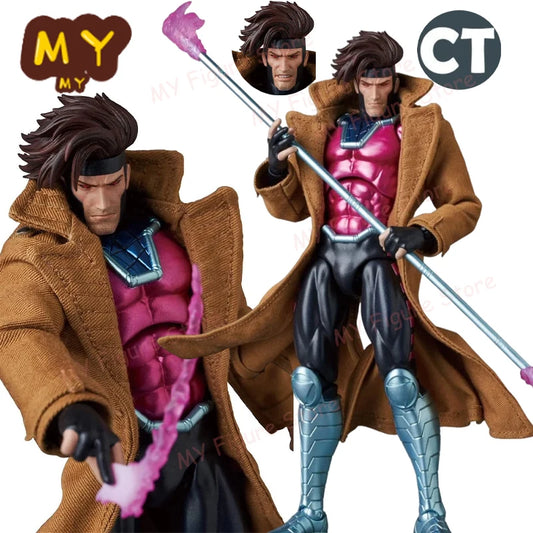 New CT Toys Gambit Mafex 131 Figure SHF X-Men Wolverine Action Figure PVC Statue Model Figurine Kids Toy Customized Gifts