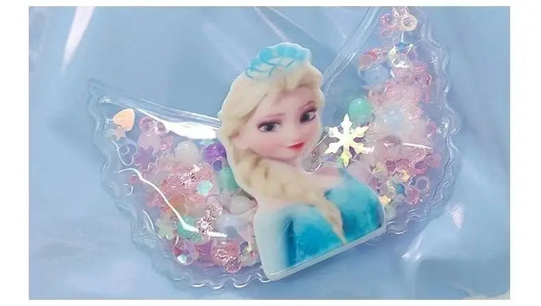 2025 Winter Baby Girls down Jacket Children Frozen Elsa Hooded Coats with Bag Kids Warm Plush Windbreaker Coat Princess Costumes