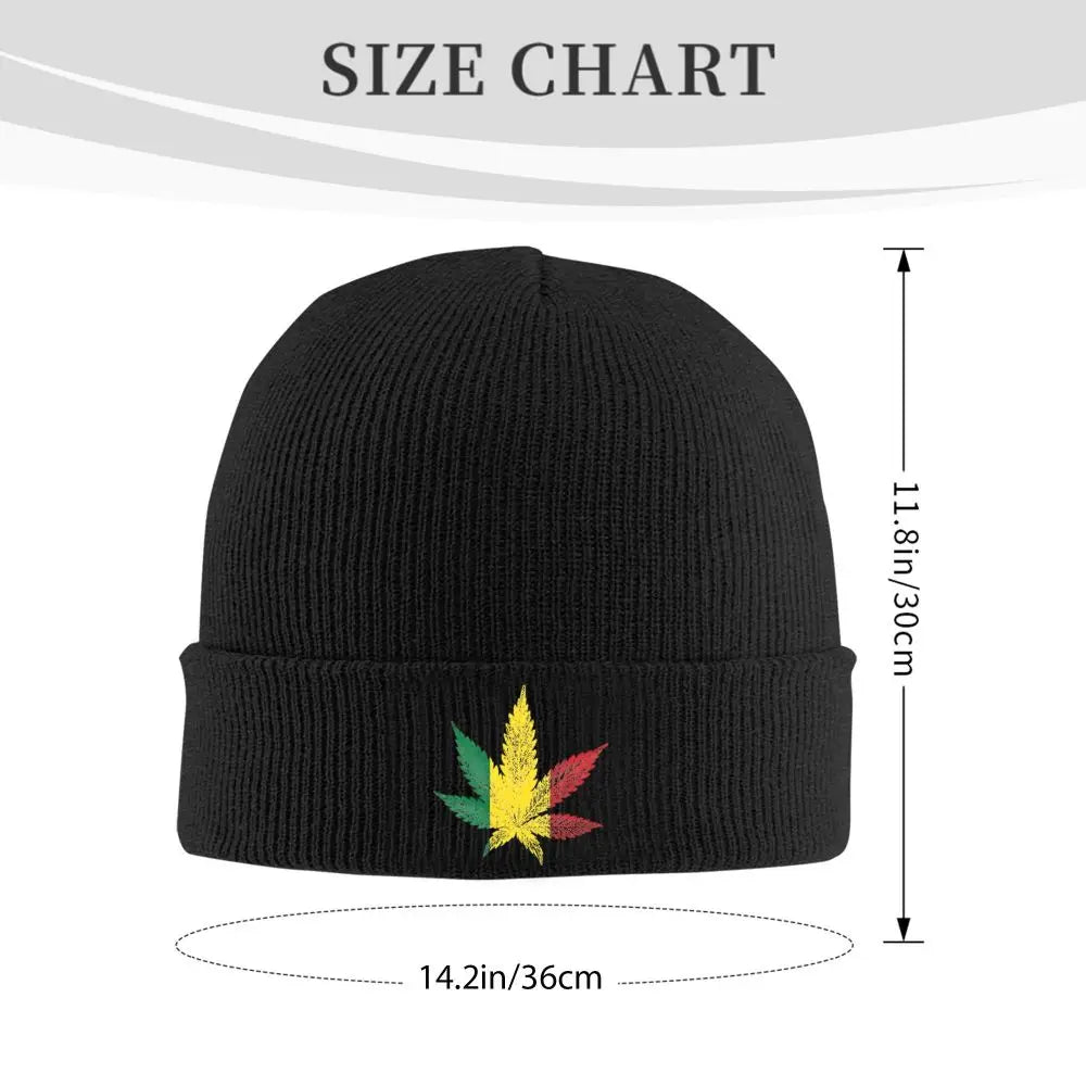 420  Rastafari Cannabis Leaf Knitted Caps