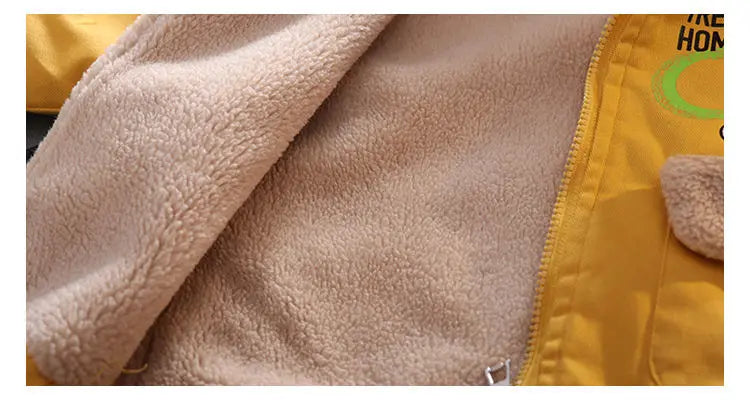 Children's Winter Coat Baby Girl Boy Mickey Mouse Cartoon Jackets 1-6Years Kids Thicken Keep Warm Hooded Outerwear Infant Clothe