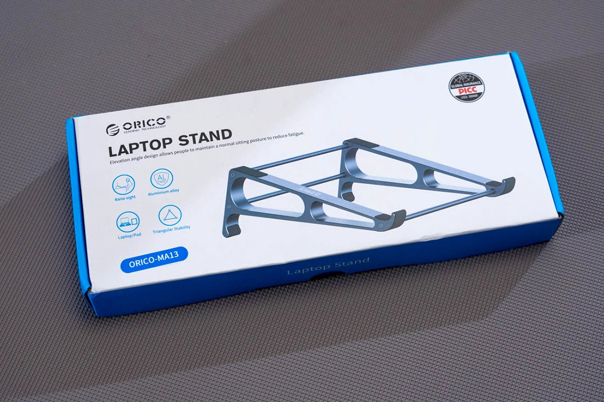 ORICO Laptop Vertical Stand Aluminium Fordable Tablet Holder 2-in-1 Stand Support Detachable for 10-17.4 inch PC Macbook Stand