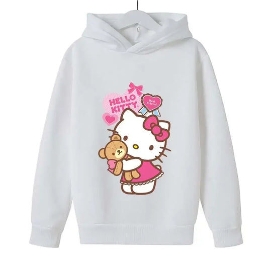 Hello Kitty Kawaii Kids Autumn  Hoodies