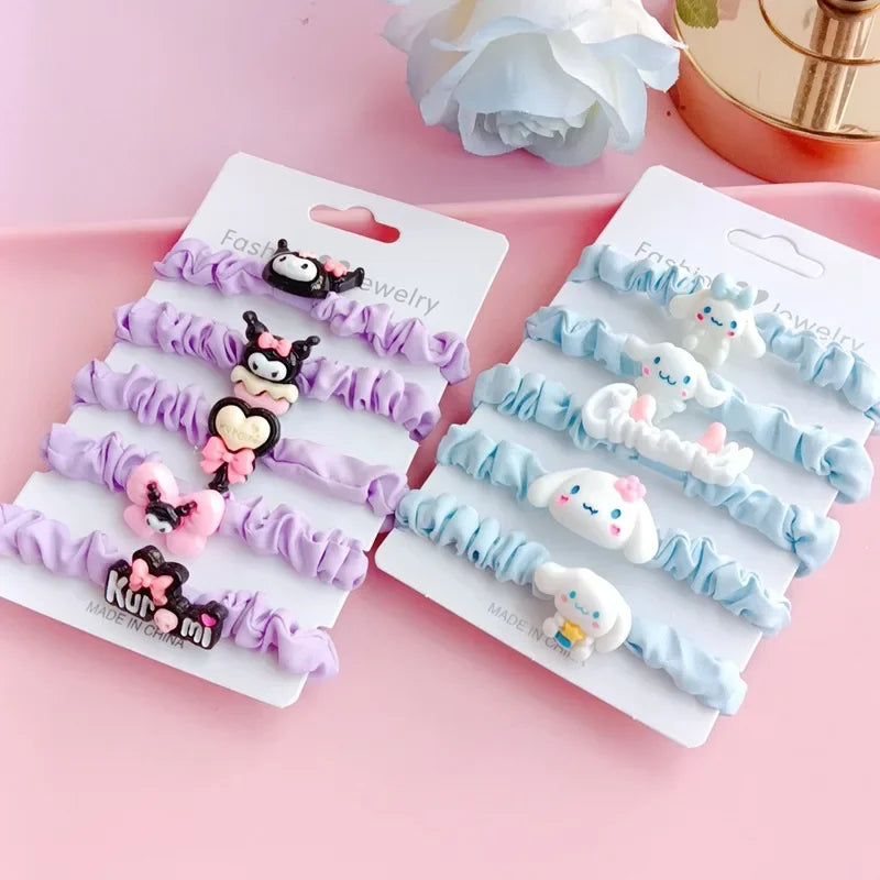 5Pcs Sanrio Hello Kitty Hair ties.