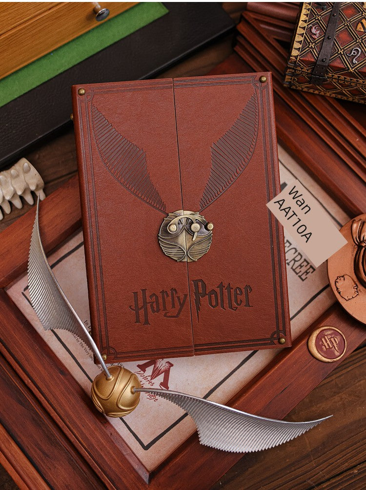Harry Potter Hard Leather Hinge Thread-Mounted Diary