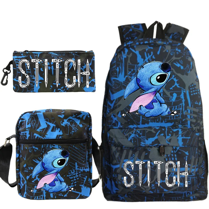 Stitch Kids Backpack Pencil  Shoulder Bag