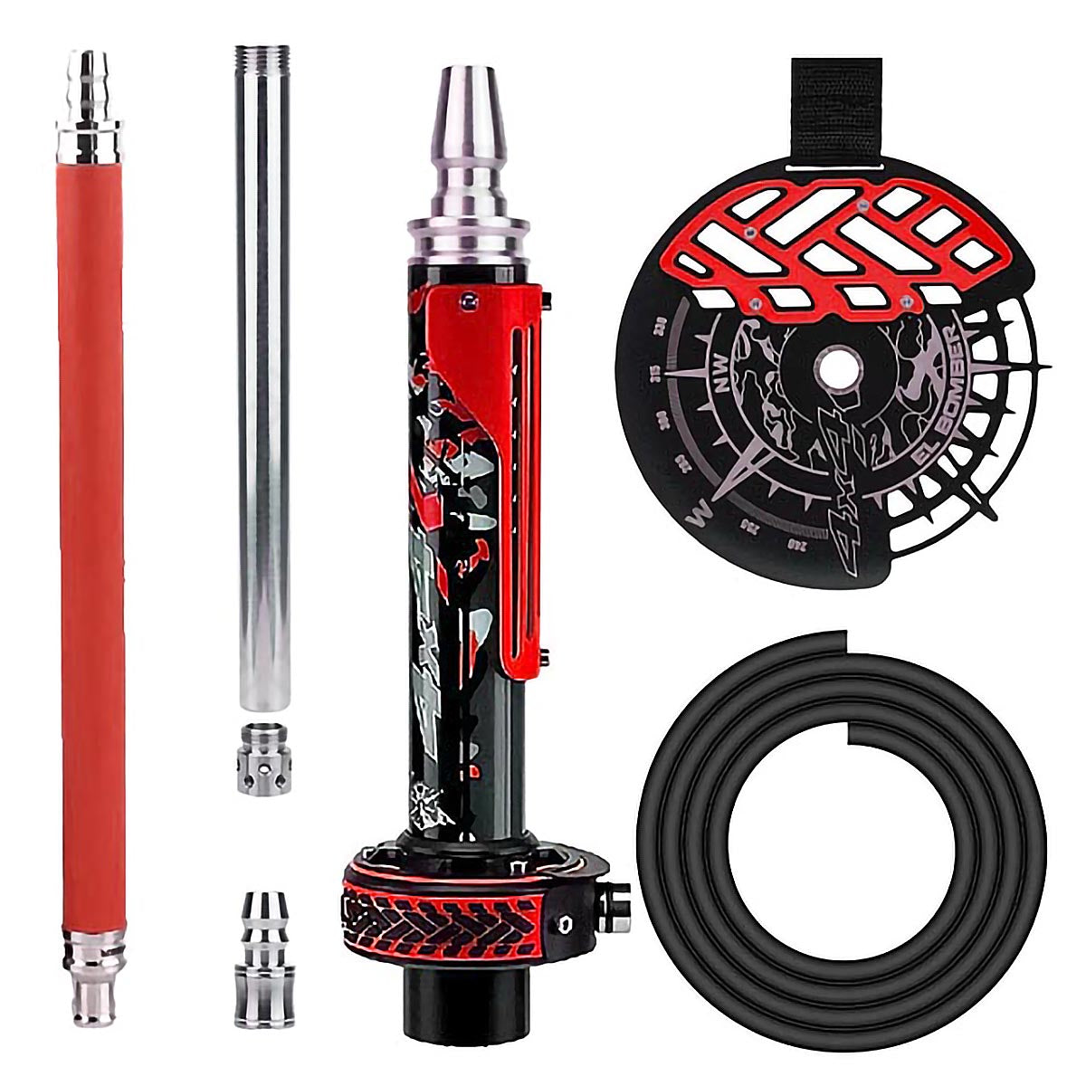 EI Bomber Hookah Set without Glass Vase Off Road 4X4 Racing Car Style Gift Box Packing Russia Shisha Chicha Nargile Cachimba