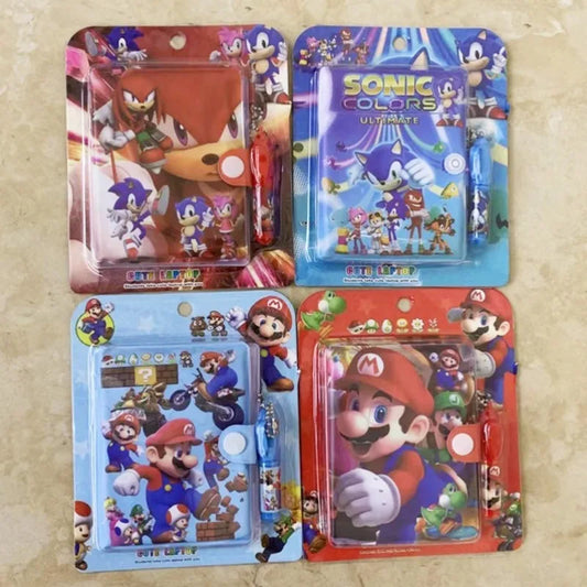 Sonic Mario Notebook Sets