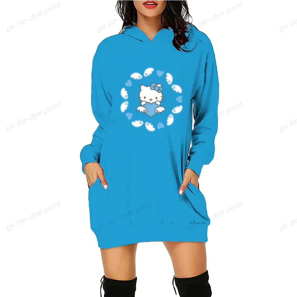 HELLO KITTY Fashion  Long Sweatshirts.