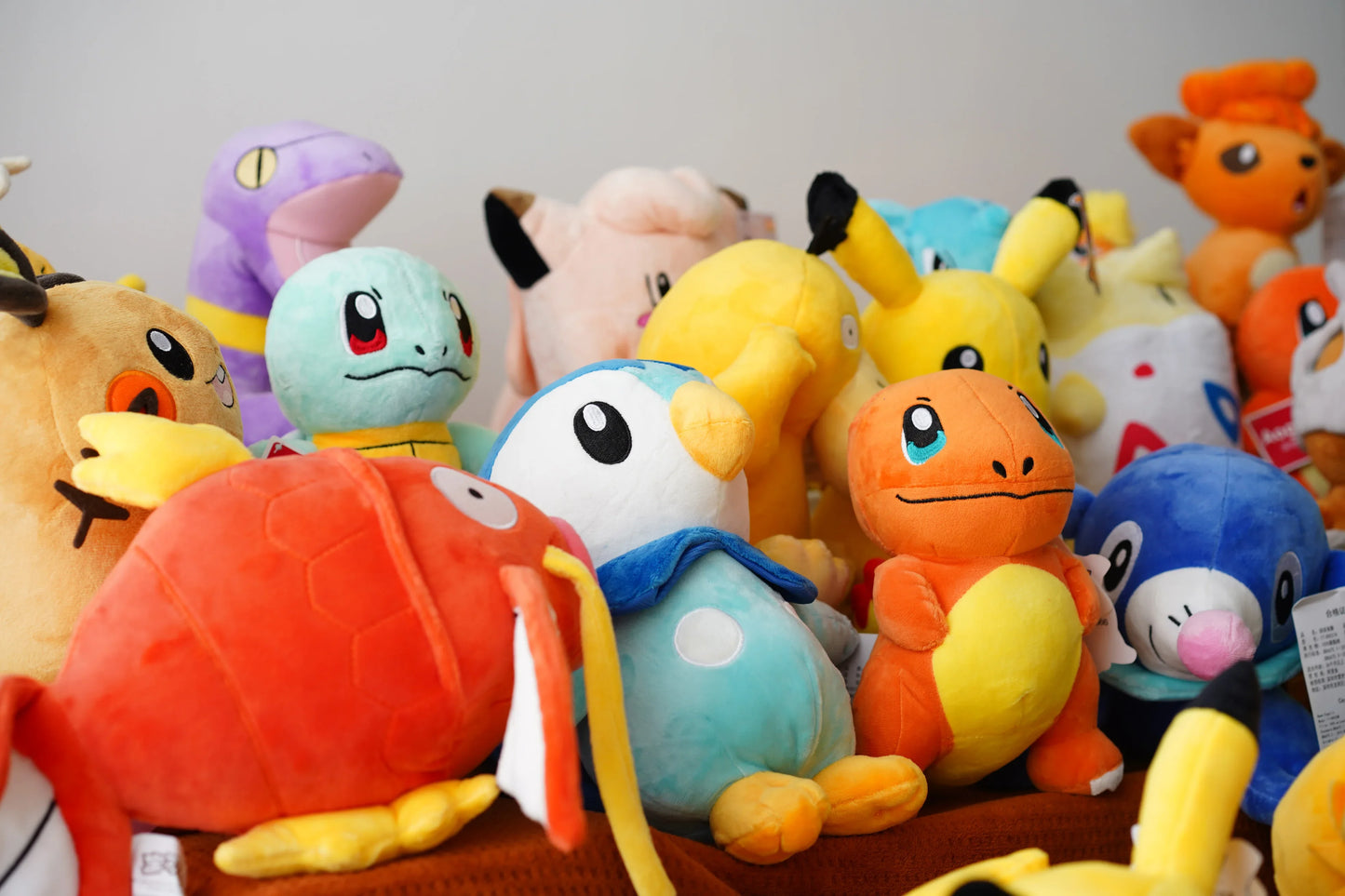 Pokemon Series Gengar Plush Dolls Cute Pikachu Peluche Charmander Squirtle Bulbasaur Eevee Snorlax Stuffed Toys Gifts For Kids
