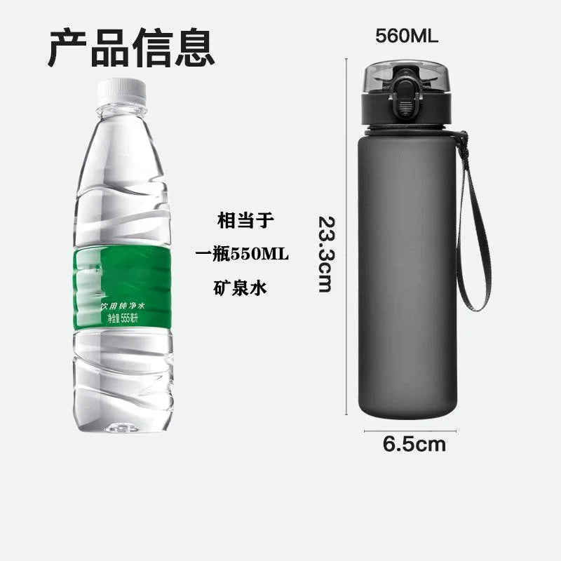 Sonic The Hedgehog Water Bottle with Time Marker Portable Reusable.