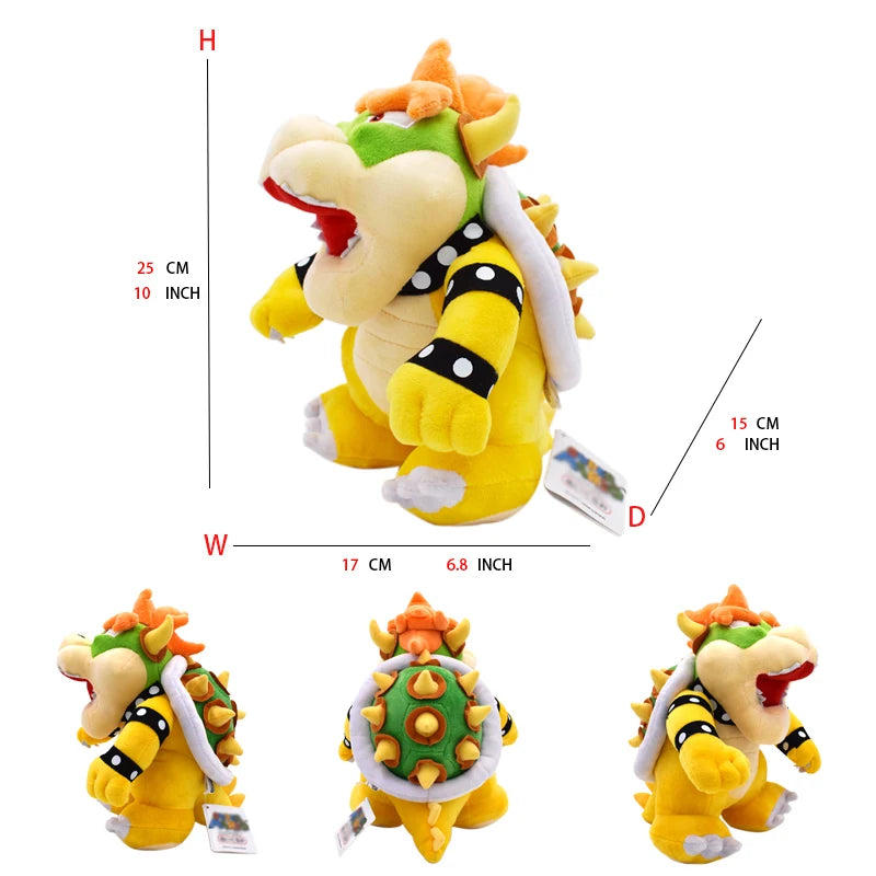 25 Styles Super Mario Bowser Koopa JR Ludwig Roy Morton Anime Figures Gaming Peripherals Soft Stuffed Plush