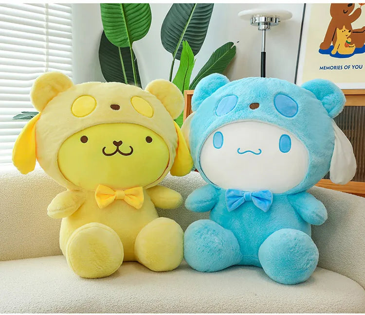35/45cm Cute Cinnamoroll Toys Pudding Dog Plush Doll Gives Friend and Child Birthday Gift Pillow for Kids