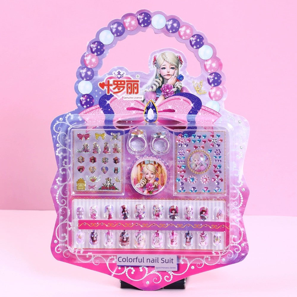 Ye Luoli Ice Princess Gem Girl Toy Nail Sticker
