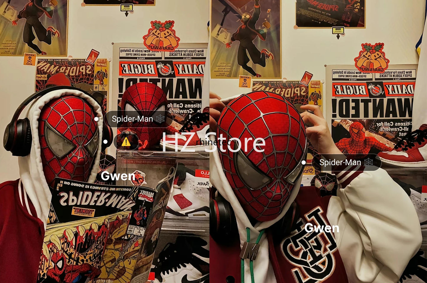 Marvel Toby Spiderman Mask Detachable Lenses 3D Spider-Man