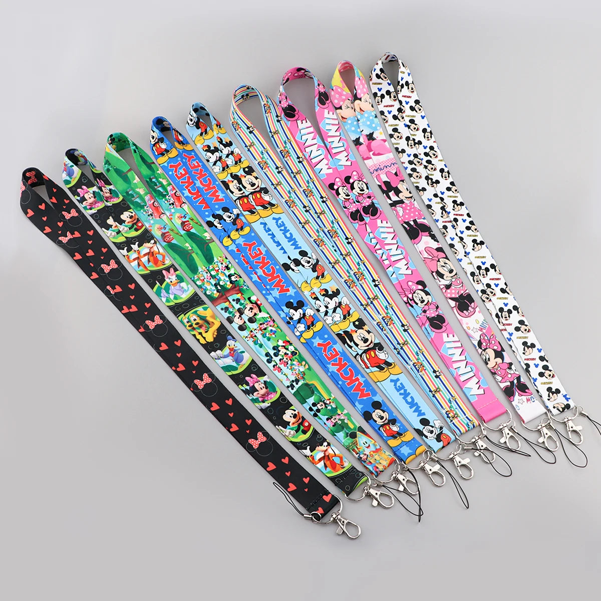 DISNEY Minnie Mouse Keychain Lanyard ID Badge Holder