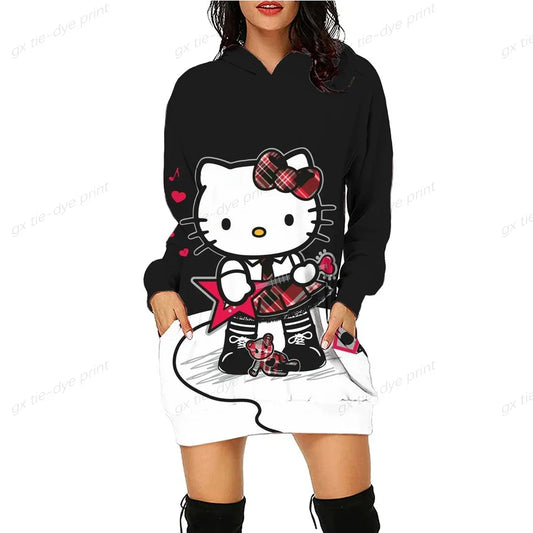 Japan Anime Hello Kitty Printed Hoodies