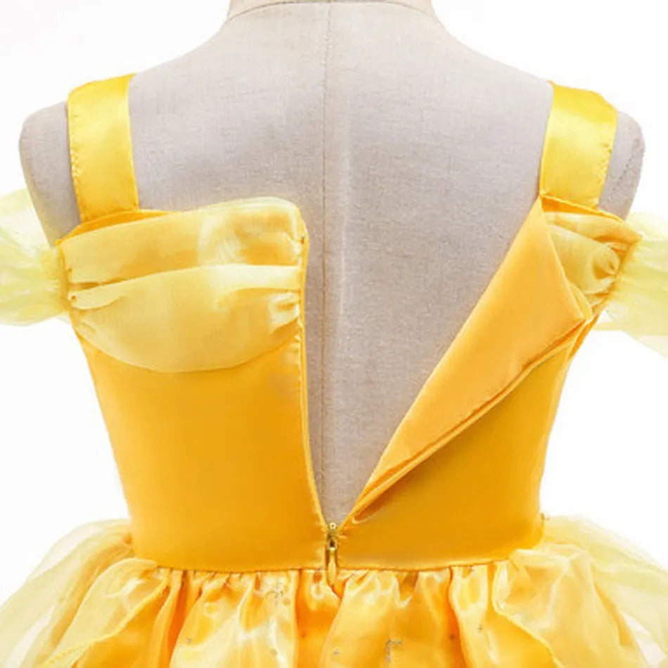 Disney Belle Dress Children Princess Costume