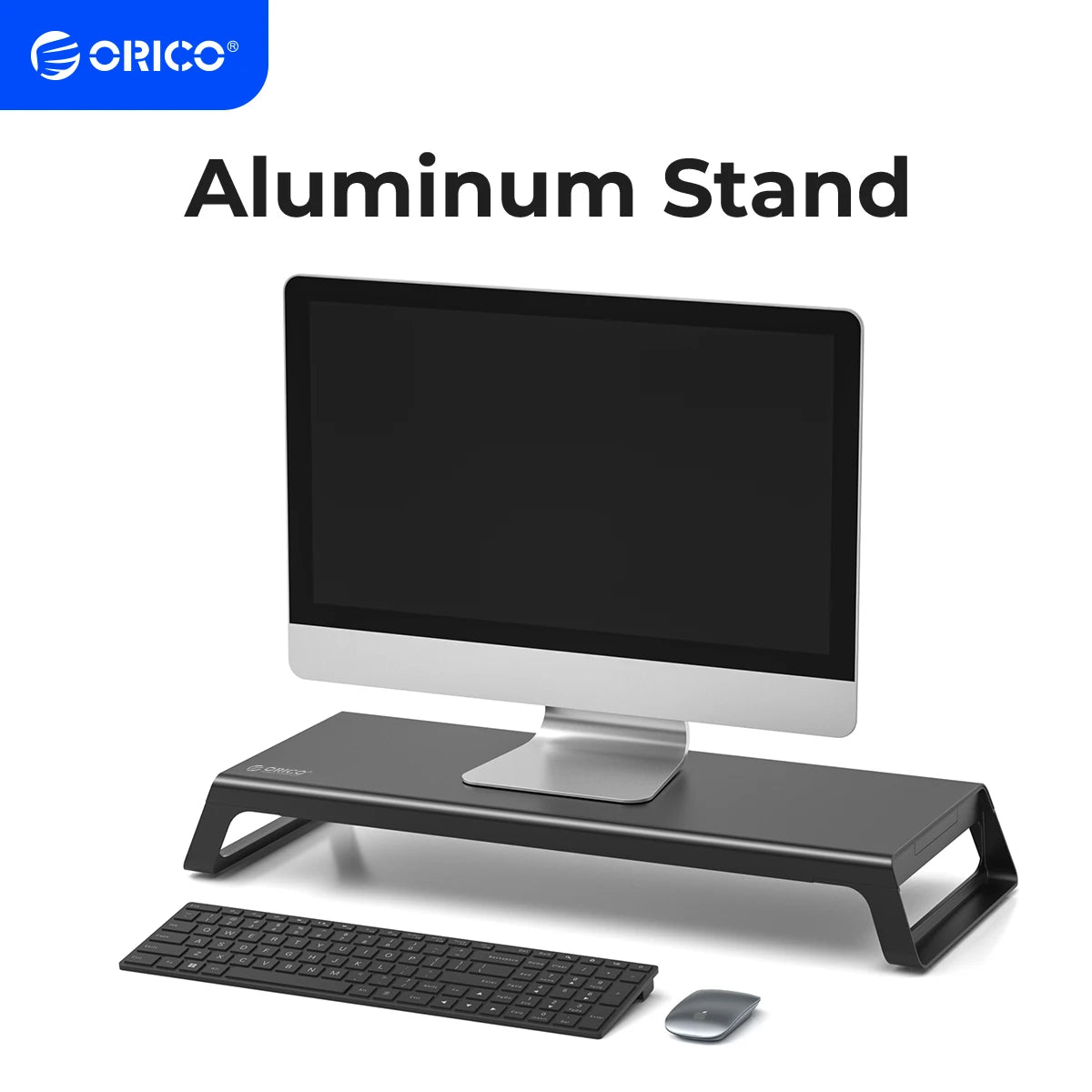 ORICO Laptop Vertical Stand Aluminium Fordable Tablet Holder 2-in-1 Stand Support Detachable for 10-17.4 inch PC Macbook Stand
