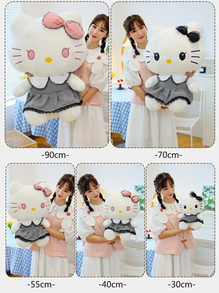 70cm Big Size Sanrio Hello Kitty Anime Plus Stuffed Doll Cartoon Anime Character Cute Throw Pillow As A Holiday Gift for Friends