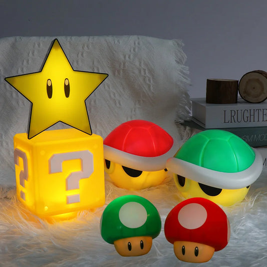 6 Styles Super  Mario Bro  Figure Light Lamp