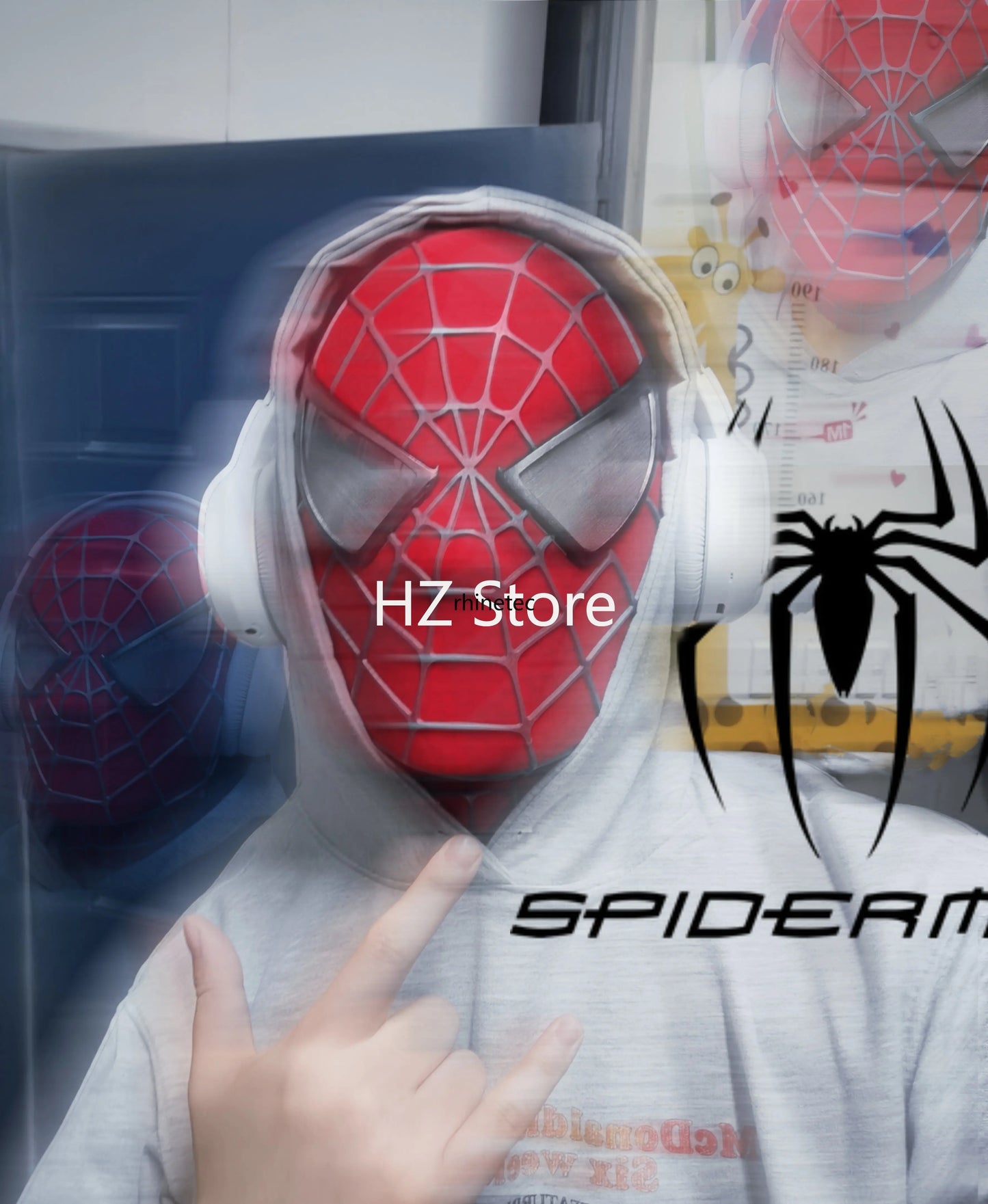Marvel Toby Spiderman Mask Detachable Lenses 3D Spider-Man
