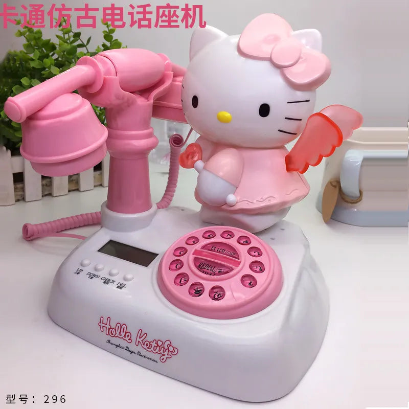 Sanrio HELLO KITTY  Antique Corded Landline Telephone