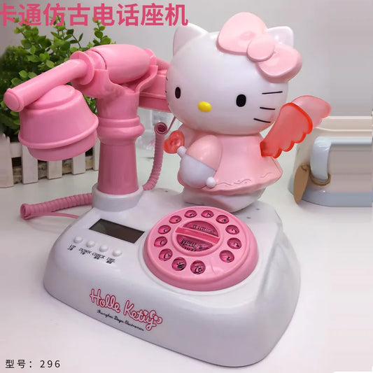 Sanrio HELLO KITTY  Antique Corded Landline Telephone