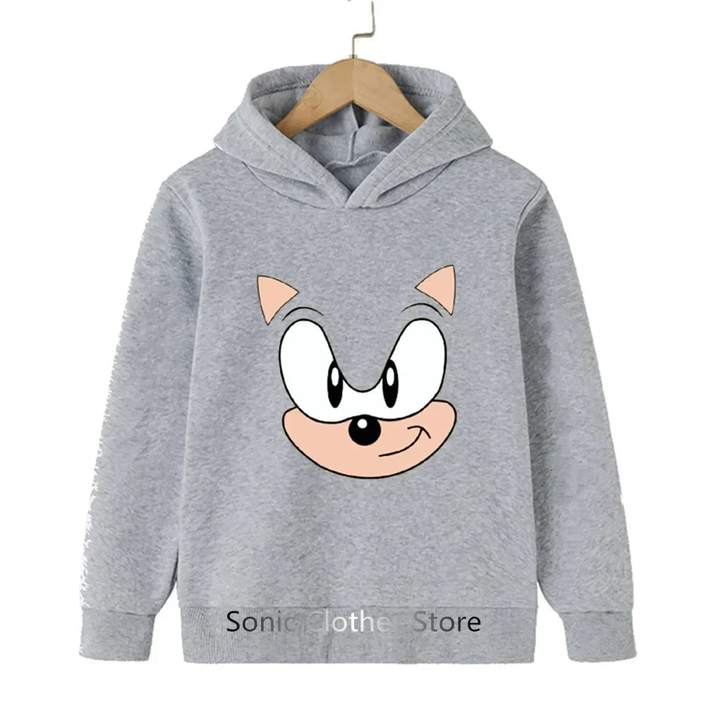 Sonic Hoodies Kids Cartoon Sonic Print.