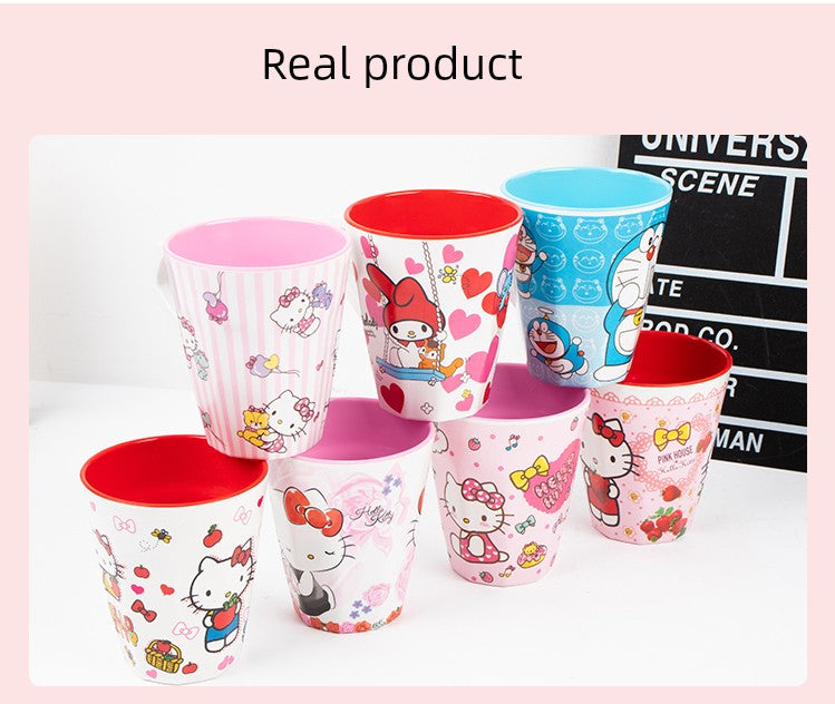 Two-Color Handle Cup Hello kitty  Porcelain mug.