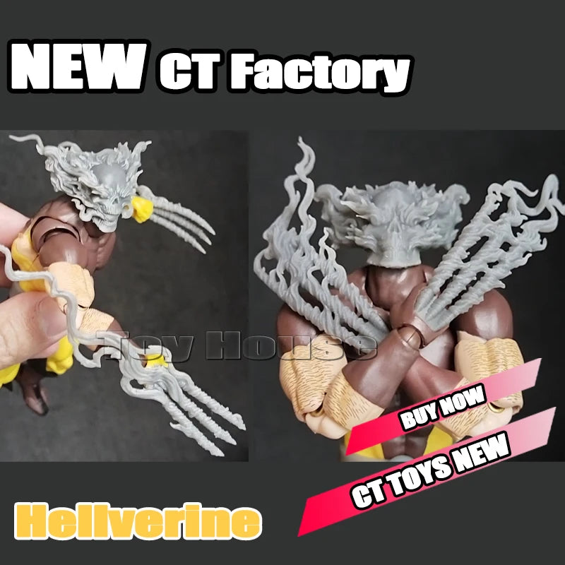 New Ct Toys Hellverine Figure Wolverine Mafex 096 138 X-Men Anime Action Figure Figurine Statue Model Customized Toys Kids Gifts