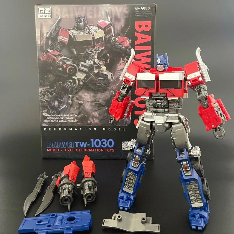 IN STOCK NEW BAIWEI 18CM Cool Transformation Toys Movie Action Figure Anime Robot Car Model KO SS01 T7 TW-1031 Kids Boy TW1032