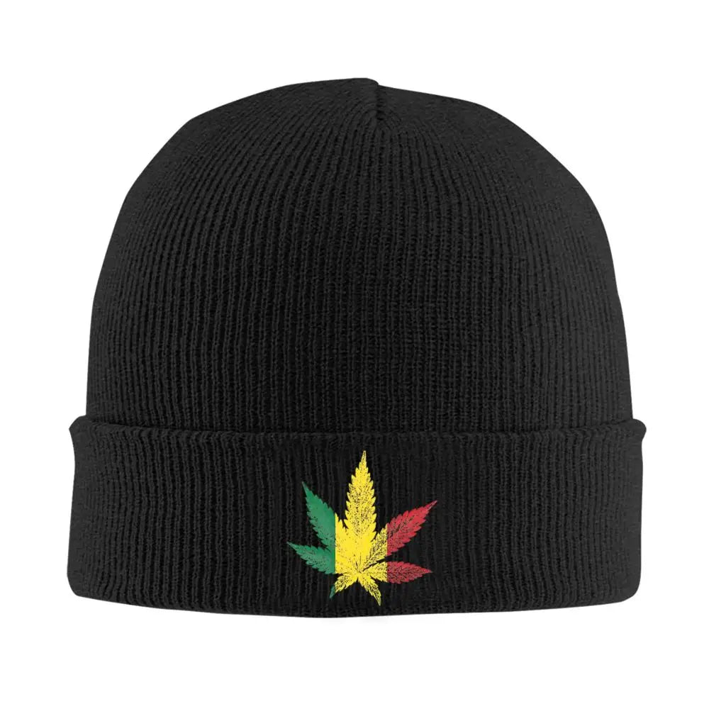420  Rastafari Cannabis Leaf Knitted Caps