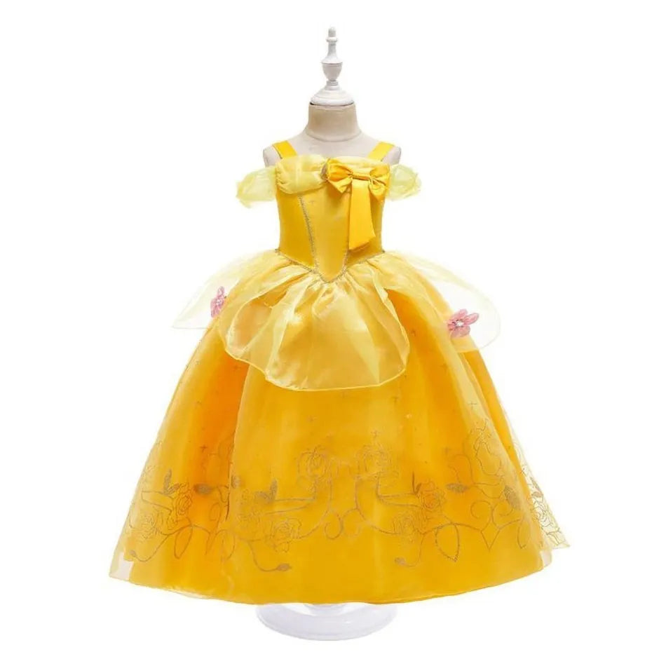 Disney Belle Dress Children Princess Costume