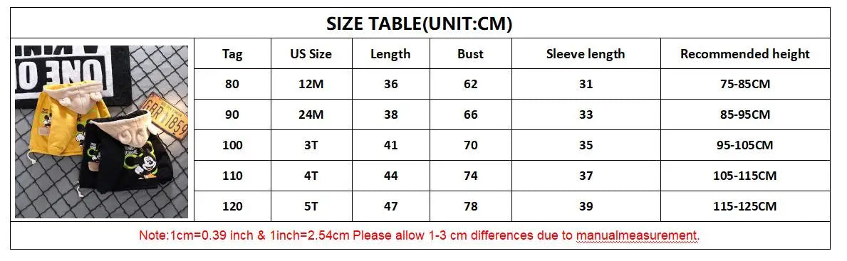 Children's Winter Coat Baby Girl Boy Mickey Mouse Cartoon Jackets 1-6Years Kids Thicken Keep Warm Hooded Outerwear Infant Clothe