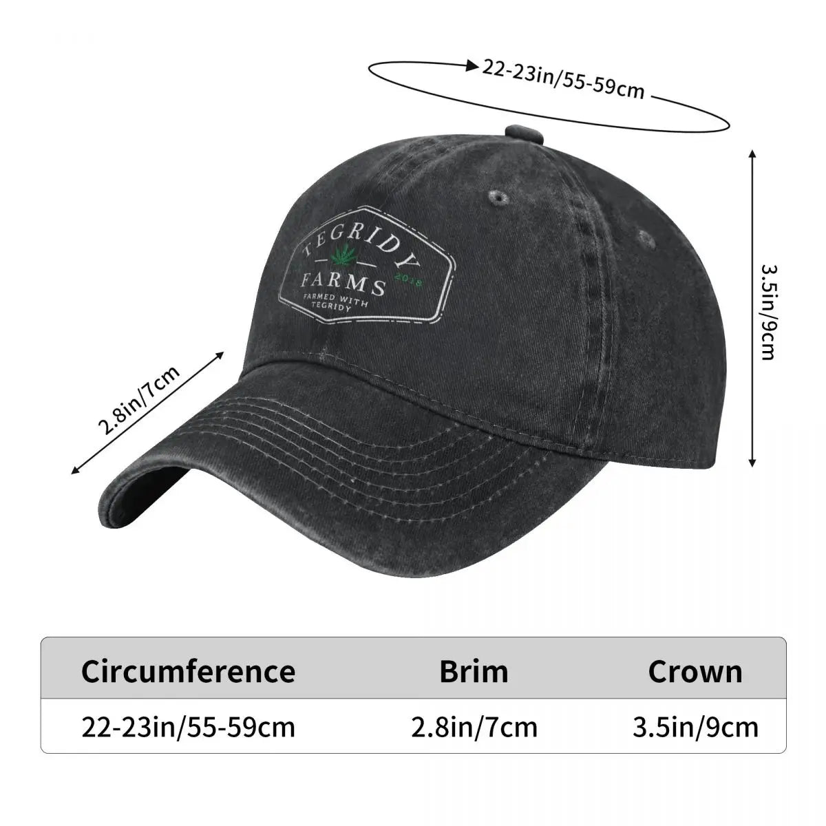 420 Tegridy Farms  baseball hat Farmed With Tegridy