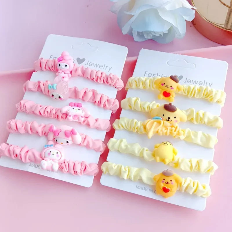 5Pcs Sanrio Hello Kitty Hair ties.