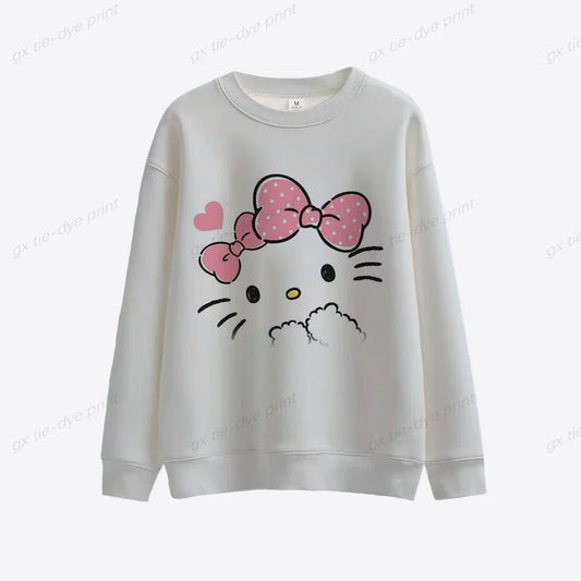 Ladies Womens Hello Kitty Cute Pullovers